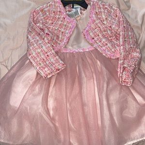 Toddler Girls Dress with Jacket 3T